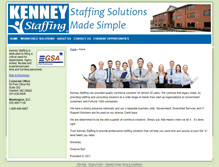 Tablet Screenshot of kenneystaffing.com